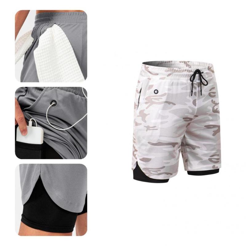 Running Shorts With Earphone Hole Stylish Sweat Absorbing Sport Double Layers Soft For Daily Life, White
Running Shorts With Earphone Hole Stylish Sweat Absorbing Sport Double Layers Soft For Daily Life, White