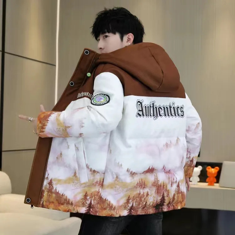 Men's Down Parkas Winter Jacket Men Casual White Duck Down Warm Hooded Coats Mens Outwear Windbreaker Thicken Parkas 4XL abrigo hombre casaco 231