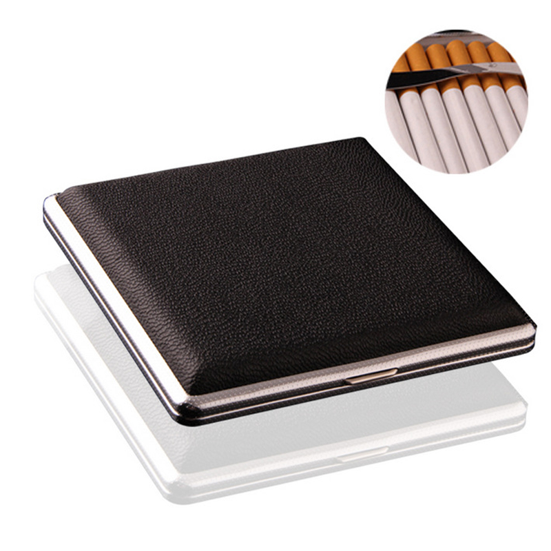 Cigarette Case Stylish Leather Surface Metal Box for 20 Cigarettes Cigarette Box for Men and Women Ideal Gift for Smoker Tobacco Cigarette Holder
Cigarette Case Stylish Leather Surface Metal Box for 20 Cigarettes Cigarette Box for Men and Women Ideal Gift for Smoker Tobacco Cigarette Holder