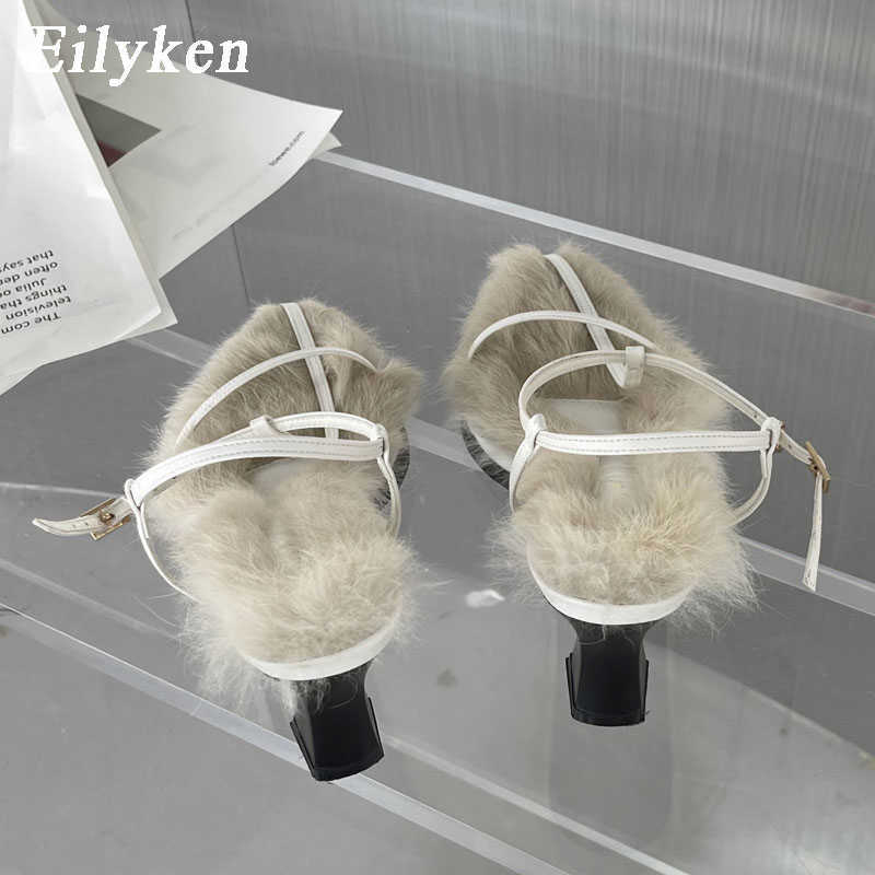 top Brand Plush Fur Fuzzy Sandals Women Square Heels Fashion Pointed Toe Ankle Buckle Strap Slides Shoes 230306, Black
top Brand Plush Fur Fuzzy Sandals Women Square Heels Fashion Pointed Toe Ankle Buckle Strap Slides Shoes 230306, Black