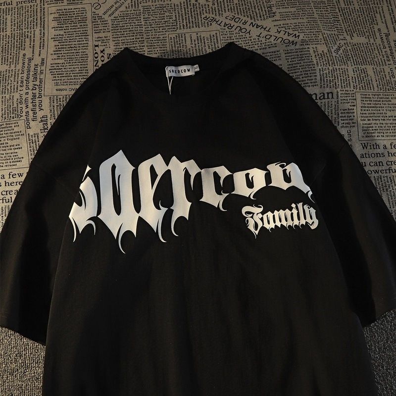 Men' T-Shirts American high sree shor sleeved shir men European and loose rendy ins half sleeve ops graphic shirs 230410, White
Men' T-Shirts American high sree shor sleeved shir men European and loose rendy ins half sleeve ops graphic shirs 230410, White