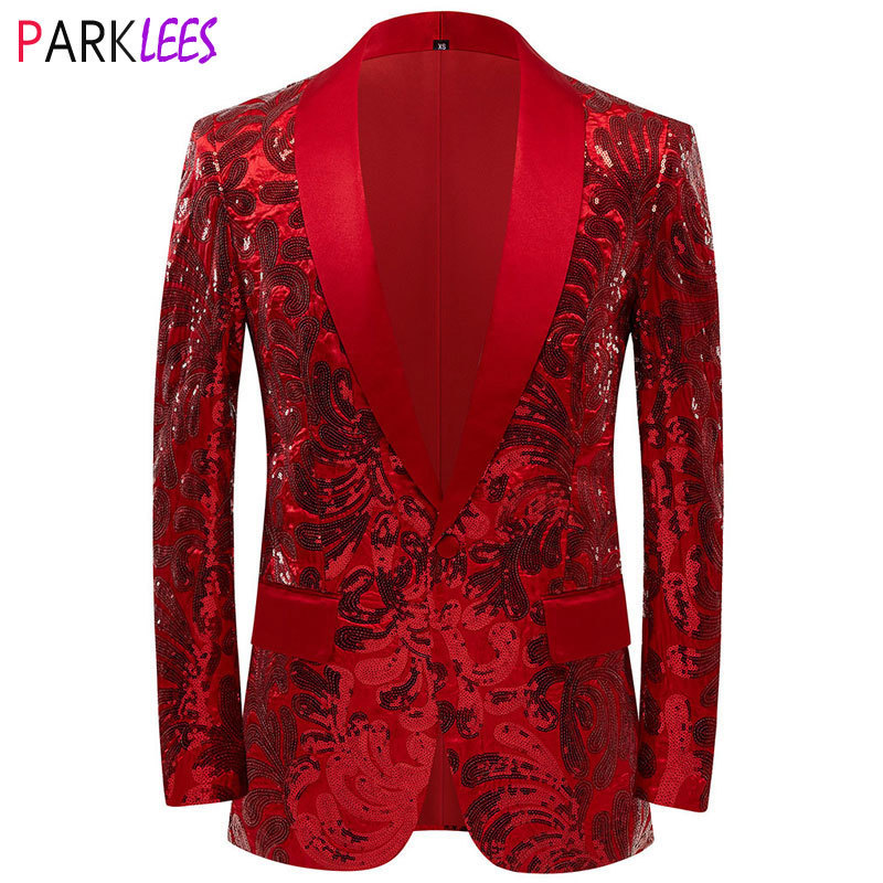 Men's Suits Blazers Men's Shiny Red Sequins Blazer Floral Suit Jacket One Button Shawl Lapel Tuxedo Blazers Party Wedding Banquet Prom Costume Homme 230410, Gold
Men's Suits Blazers Men's Shiny Red Sequins Blazer Floral Suit Jacket One Button Shawl Lapel Tuxedo Blazers Party Wedding Banquet Prom Costume Homme 230410, Gold