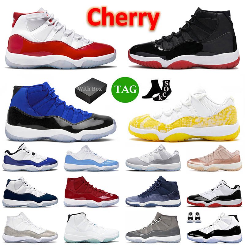 XI J11 Cherry 11 11s Basketball Shoes With Box Low Cement Grey High Bred Top Jumpman Big Size 13 Space Jam DMP Mens Women Retro Sneakers 36-47
XI J11 Cherry 11 11s Basketball Shoes With Box Low Cement Grey High Bred Top Jumpman Big Size 13 Space Jam DMP Mens Women Retro Sneakers 36-47