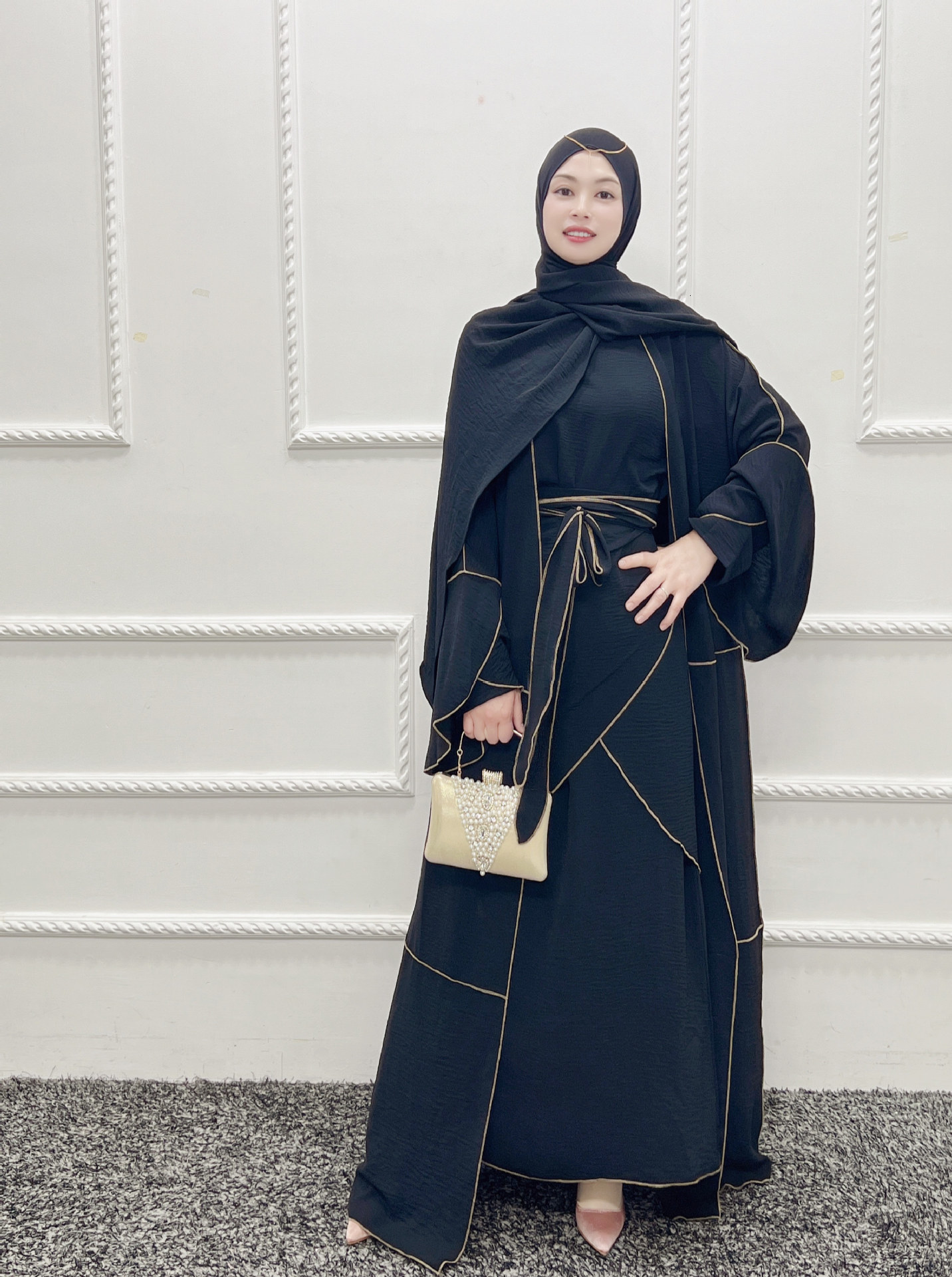Ethnic Clothing 3 Piece Hijab Inner Dress Crepe Matching Muslim Sets Abayas for Women Dubai Turkey Open Eid Mubarak Wrap Skirt Islam 230410
Ethnic Clothing 3 Piece Hijab Inner Dress Crepe Matching Muslim Sets Abayas for Women Dubai Turkey Open Eid Mubarak Wrap Skirt Islam 230410
