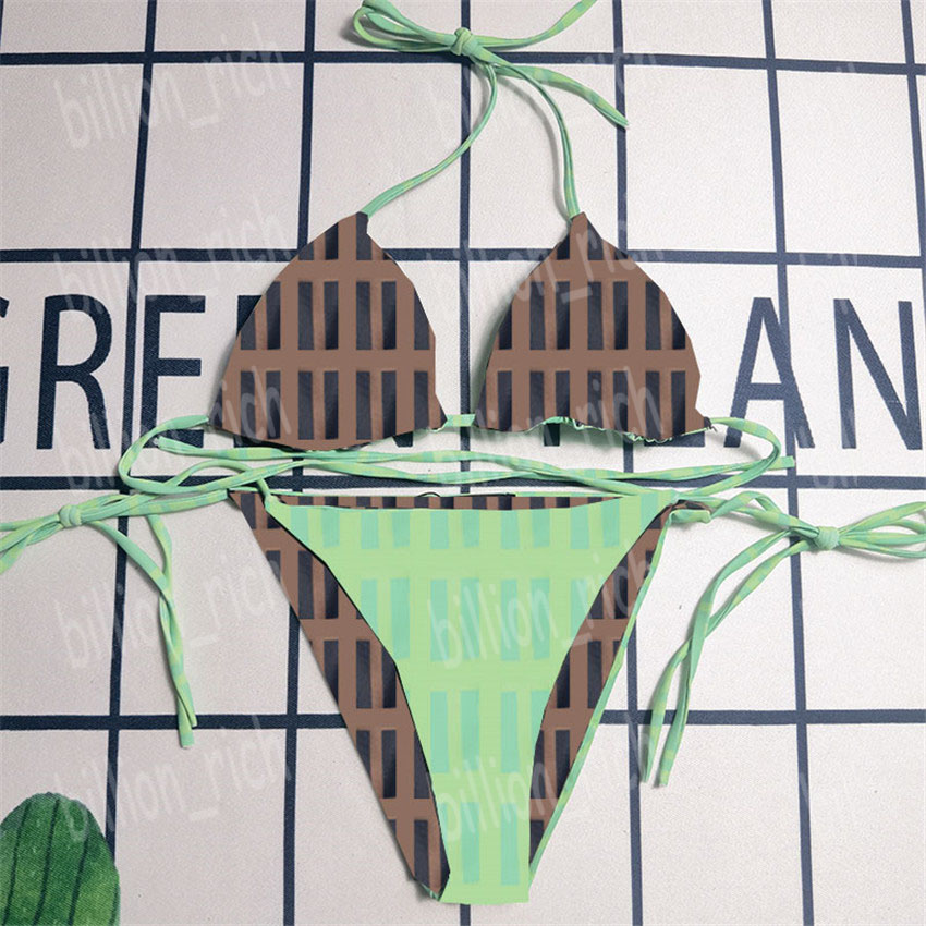 Sexy Women Bikinis Fashion Letters Split Swimwear with Tie Padded Beach Bra Briefs Letters Bathing Suits, Green with label
Sexy Women Bikinis Fashion Letters Split Swimwear with Tie Padded Beach Bra Briefs Letters Bathing Suits, Green with label