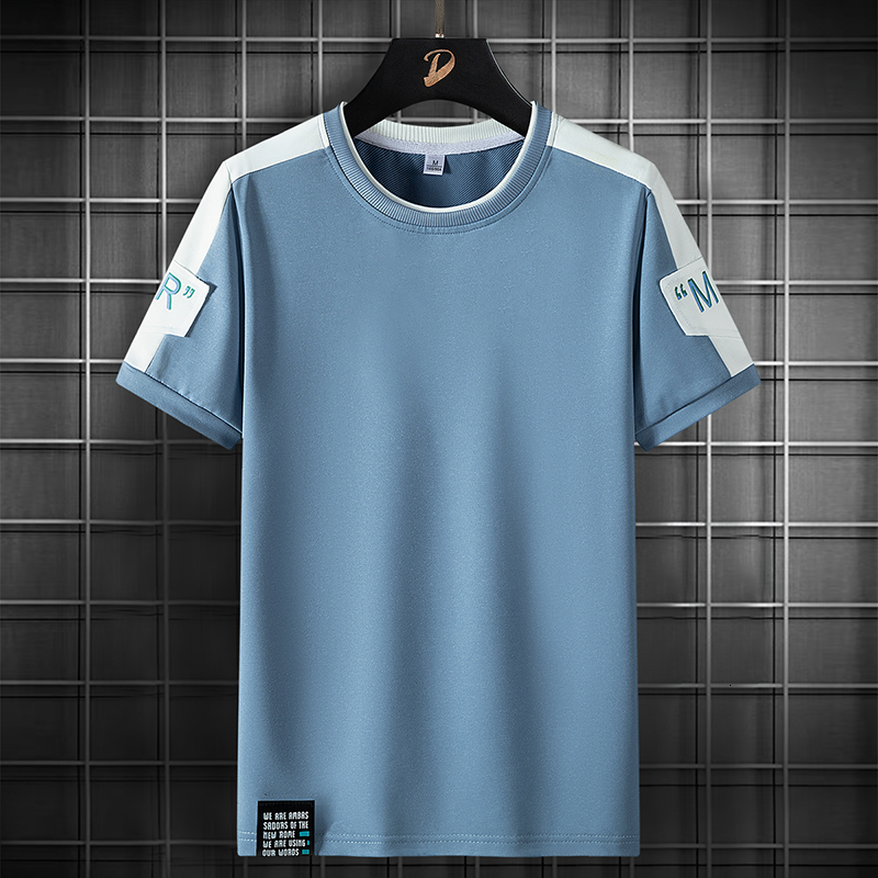 Men's T-Shirts Summer Harajuku Men's T-shirt Ice Silk Breathable Casual Top T-shirt Short Sleeve Round Neck Fashion Men's T-shirt 23041