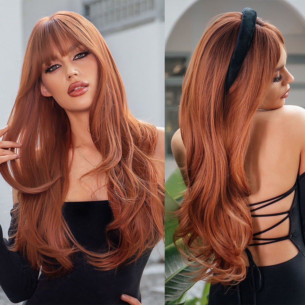 Synthetic Wigs GEMMA Red Brown Copper Ginger Long Straight for Women Natural Wave with Bangs Heat Resistant Cosplay Hair 230410, Lc5227-1
Synthetic Wigs GEMMA Red Brown Copper Ginger Long Straight for Women Natural Wave with Bangs Heat Resistant Cosplay Hair 230410, Lc5227-1