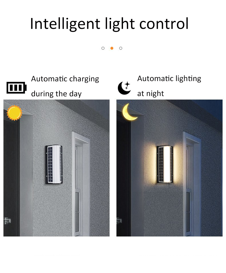Solar Outdoor Long Wall Lamps 20cm 60cm 80cm 100cm IP65 Garden Porch Light Remote control - view 7