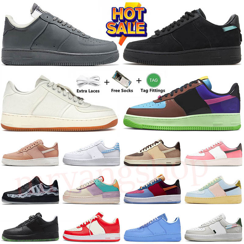 2024 fashion Shadow 1 One Women Mens Offs Casual Shoes Cactus Jack Sail TS Goost Grey University Gold Green Skeleton OW Volt Drake Nocta Low AF1S Sneakers Trainers