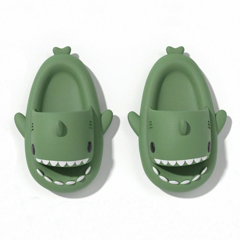 shark Summer Slippers Sliders Men Women Kids Slides Pink Blue Grey Memory Foam Sandals Soft Thick Cushion Slipperisri# z250708E9MW