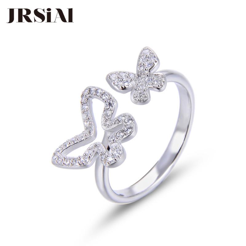 Cluster Rings JRSIAL 925 Sterling Silver Jewelry Ring Sweet Butterfly Resizable Finger Woman
Cluster Rings JRSIAL 925 Sterling Silver Jewelry Ring Sweet Butterfly Resizable Finger Woman