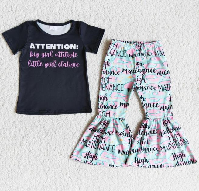 Fashion Kids Designer Clothes Girls Sets Boutique Toddler Baby Girl Clothing Spring Summer Short Sleeve Bell Bottom Outfits High Q7302636, Multi
Fashion Kids Designer Clothes Girls Sets Boutique Toddler Baby Girl Clothing Spring Summer Short Sleeve Bell Bottom Outfits High Q7302636, Multi