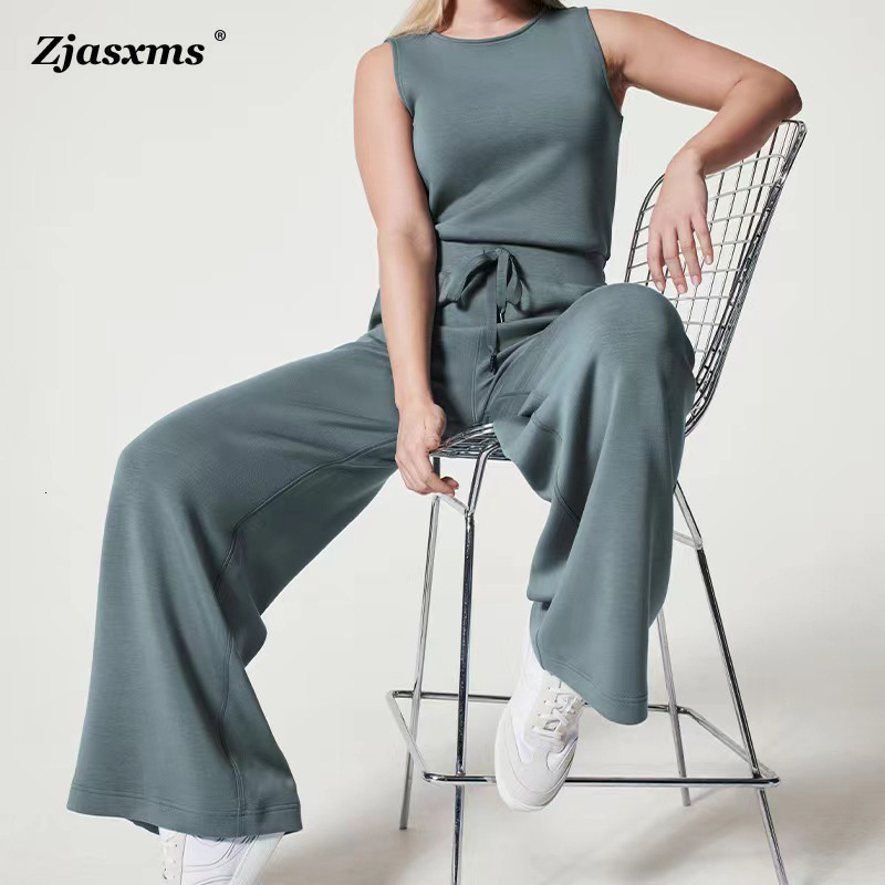 Women's Jumpsuits Rompers Spring Solid Slim Back Button OL Jumpsuit Summer O Neck Sleeveless Tank Playsuit Women Drawstring Straight Pants Romper Overalls 230410, Beige white
Women's Jumpsuits Rompers Spring Solid Slim Back Button OL Jumpsuit Summer O Neck Sleeveless Tank Playsuit Women Drawstring Straight Pants Romper Overalls 230410, Beige white