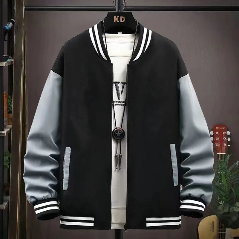 Mens Jackets Spring and Autumn Coat Jacket Baseball Suit Trend Handsome First Senior High School Plus Velvet 231110