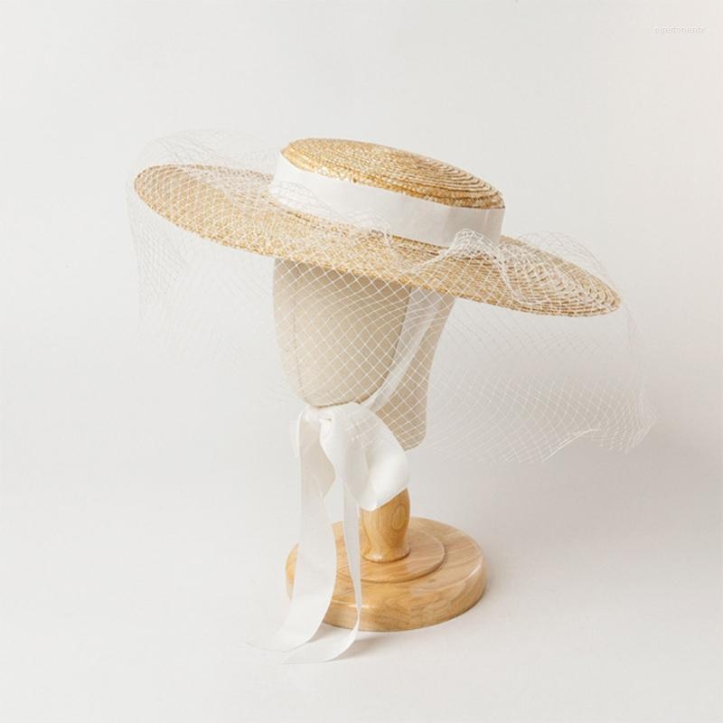 Wide Brim Hats 066F Formal Hat Straw-Woven Summer Beach Decorated With Grenadine & Adjustable Ribbon For Fixing Eger22, Be
Wide Brim Hats 066F Formal Hat Straw-Woven Summer Beach Decorated With Grenadine & Adjustable Ribbon For Fixing Eger22, Be