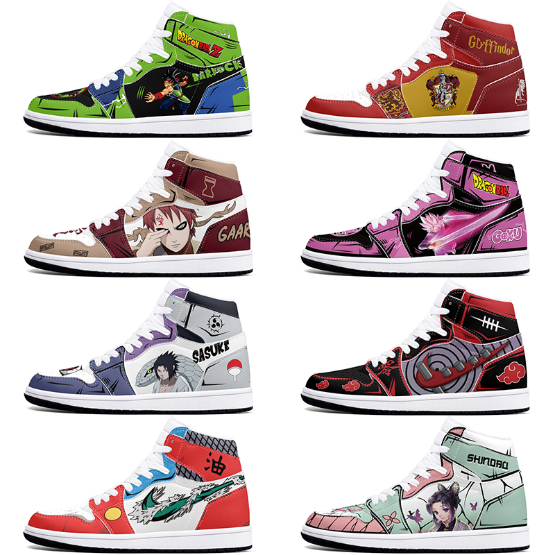 New diy classics customized shoes sports basketball shoes 1s men women antiskid cool anime fashion customized figure sneakers 456321