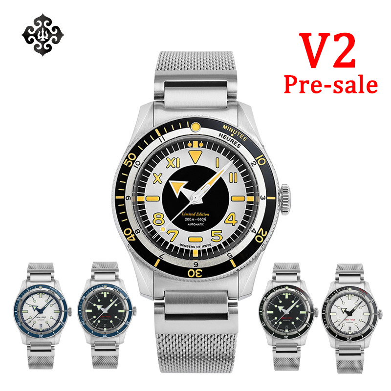 Wristwatches IPOSE IX DAO 5303 Watch For Men PT5000 Movement Automatic Mechanical GMT Sport Retro Diving Casual Dress 200m Waterproof Watches 230410, V2 blue black
Wristwatches IPOSE IX DAO 5303 Watch For Men PT5000 Movement Automatic Mechanical GMT Sport Retro Diving Casual Dress 200m Waterproof Watches 230410, V2 blue black
