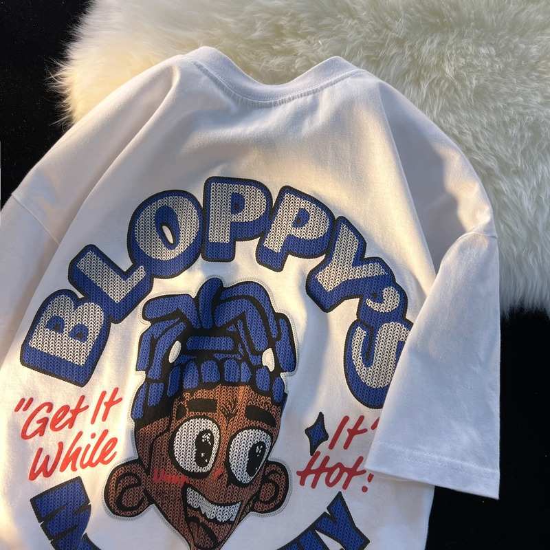 Womens TShirt YUQI Summer Hip Hop Tshirt BLOPPY Cartoon ONeck Cotton Short Sleeve Casual Loose Top Harajuku Street Clothing 230410, White
Womens TShirt YUQI Summer Hip Hop Tshirt BLOPPY Cartoon ONeck Cotton Short Sleeve Casual Loose Top Harajuku Street Clothing 230410, White