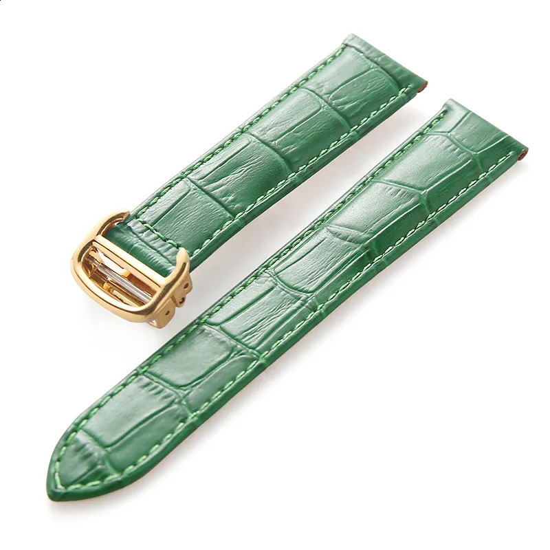 Watch Bands Leather strap head layer cowhide replacement blue balloon tank London watch strap men and women bracelet accessories 231108