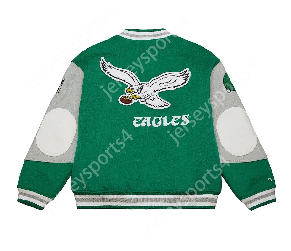 Jason Kelce Jalen Hurts Football Jacket Brown DeVonta Smith Brian Dawkins Nolan Haason Reddick Darius Slay Swift Kelly Green Football Jerseys