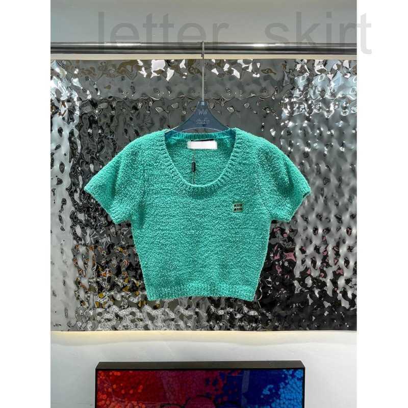 Women' Knits & Tees designer 23 Spring/Summer New Pullover Slim Fit Knitted Top with Elegant Style Embroidered Square Classic Inside 1NAX, White2
Women' Knits & Tees designer 23 Spring/Summer New Pullover Slim Fit Knitted Top with Elegant Style Embroidered Square Classic Inside 1NAX, White2