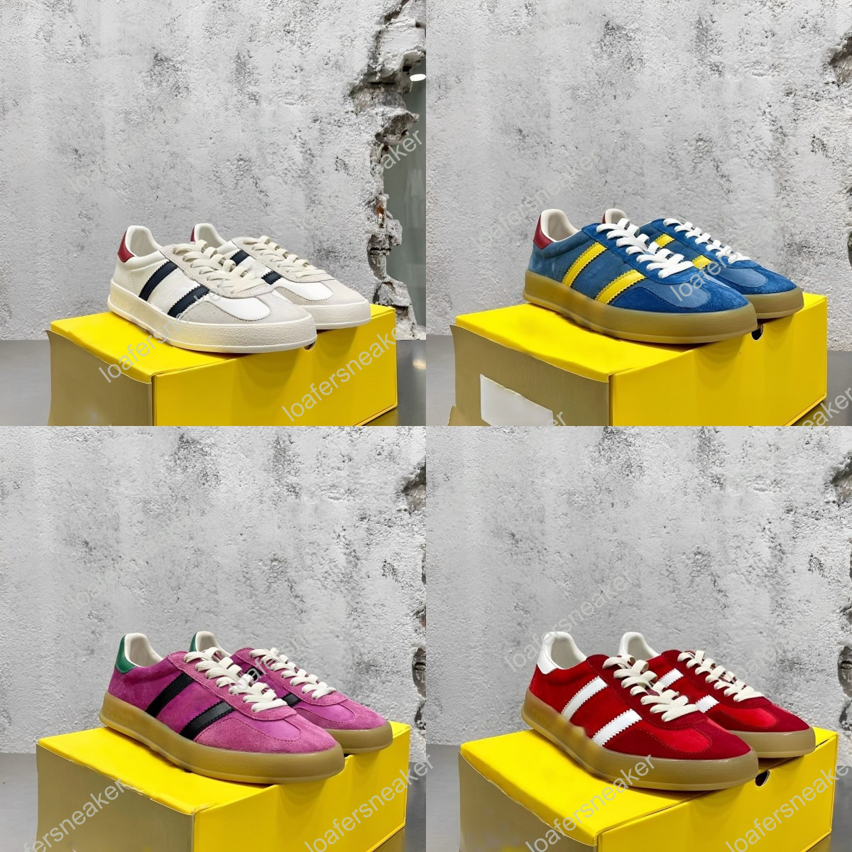 Luxury Casual Shoes Fashion xAD Gazelle Sneaker Men Women guccie Designer Shoes White Suede Black Leather Guccie Blue Velvet, #002
Luxury Casual Shoes Fashion xAD Gazelle Sneaker Men Women guccie Designer Shoes White Suede Black Leather Guccie Blue Velvet, #002