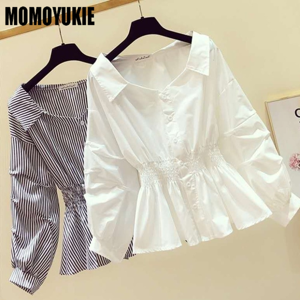 Women's Blouses Shirts elegant Women's shirt Sexy shirts blouses Blusas Casual Shirts Lady Tops blouse Women summer Long puff Sleeve White top 230410, Black white stripes
Women's Blouses Shirts elegant Women's shirt Sexy shirts blouses Blusas Casual Shirts Lady Tops blouse Women summer Long puff Sleeve White top 230410, Black white stripes