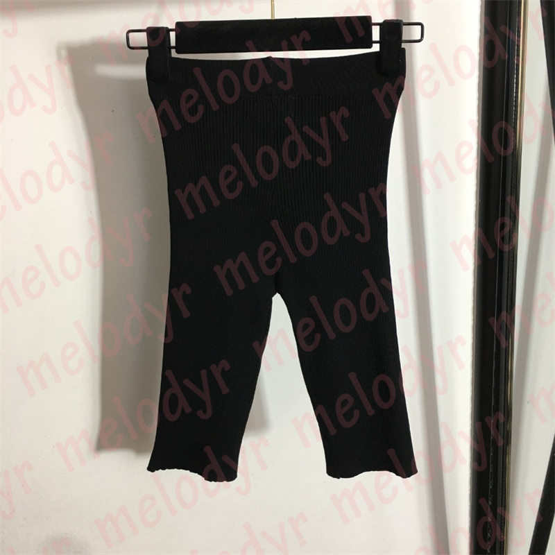 Womens Tight Shorts High Elastic Yoga Pants Metal Letter Summer Breathable Sport Short Trousers