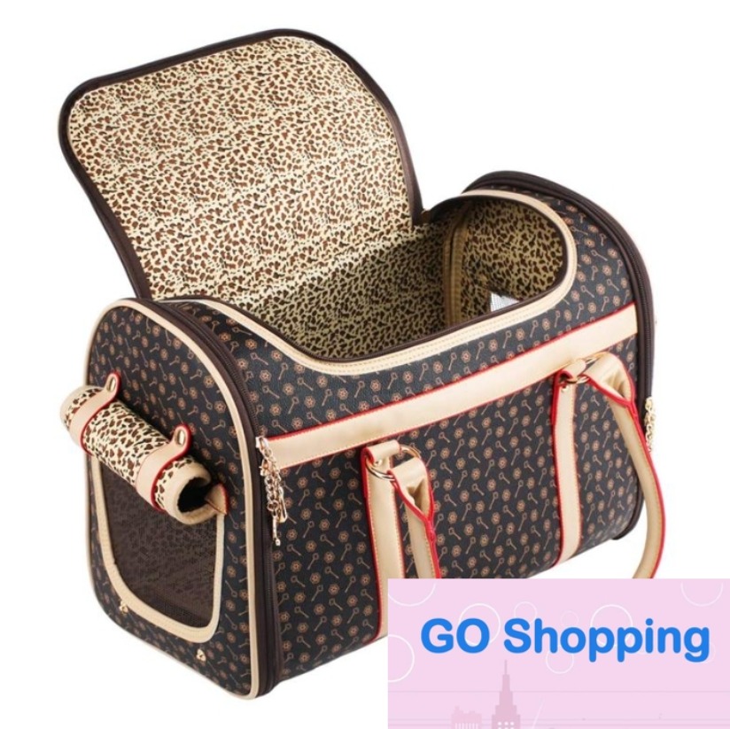 Others Dog Carrier Supplies Pet Quality Puppy Small Cat Valise Sling Bag Waterproof Premium PU Leather Carrying Handbag for Outdoor Travel Walking Hik