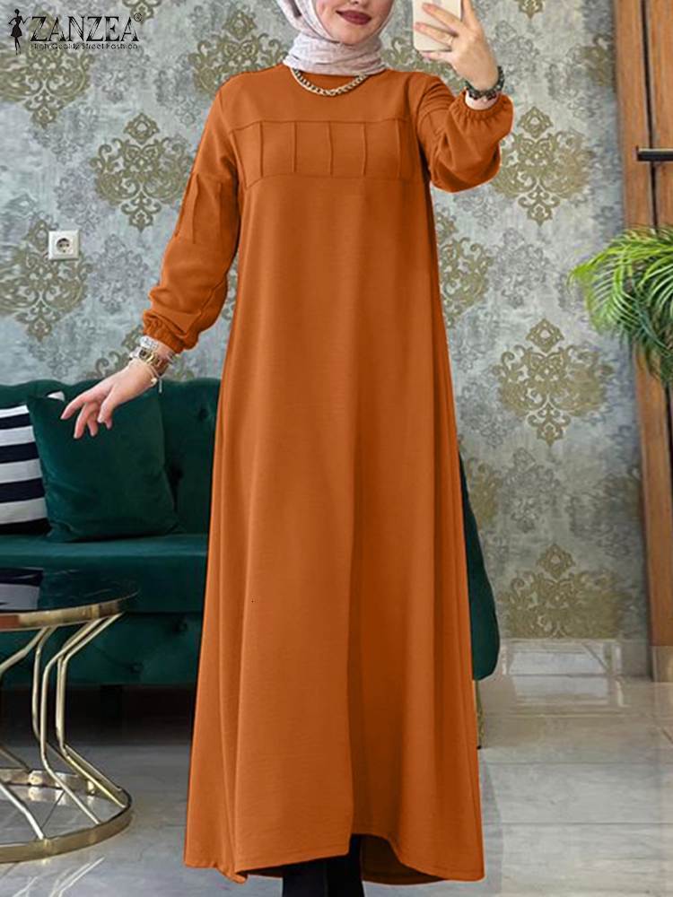 Ethnic Clothing Eid Abaya Muslim Fashion Women s Dresses Spring Elegant Sundress Full Sleeved Long Vestidos ZANZEA Turkish Robe Isamic 230410
Ethnic Clothing Eid Abaya Muslim Fashion Women s Dresses Spring Elegant Sundress Full Sleeved Long Vestidos ZANZEA Turkish Robe Isamic 230410