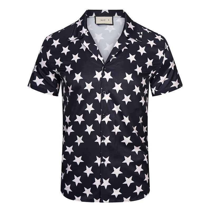 n2023Men's Women's Casual Shirt Summer Hawaiian Style Button Polo Collar Open Front Short Sleeve Plus Size Shirt Top Brand Designer Designed Loose TopM-3XL, Black
n2023Men's Women's Casual Shirt Summer Hawaiian Style Button Polo Collar Open Front Short Sleeve Plus Size Shirt Top Brand Designer Designed Loose TopM-3XL, Black