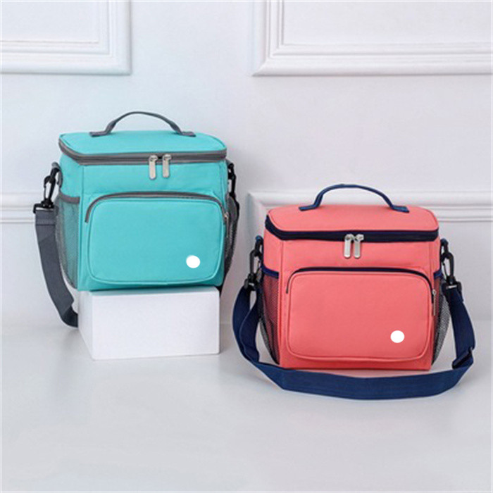 Oxford Insulated Lunch Bag Large Capacity Outdoor PEVA Thermal Picnic Box with Shoulder Strap Water Resistant Cooler Pack