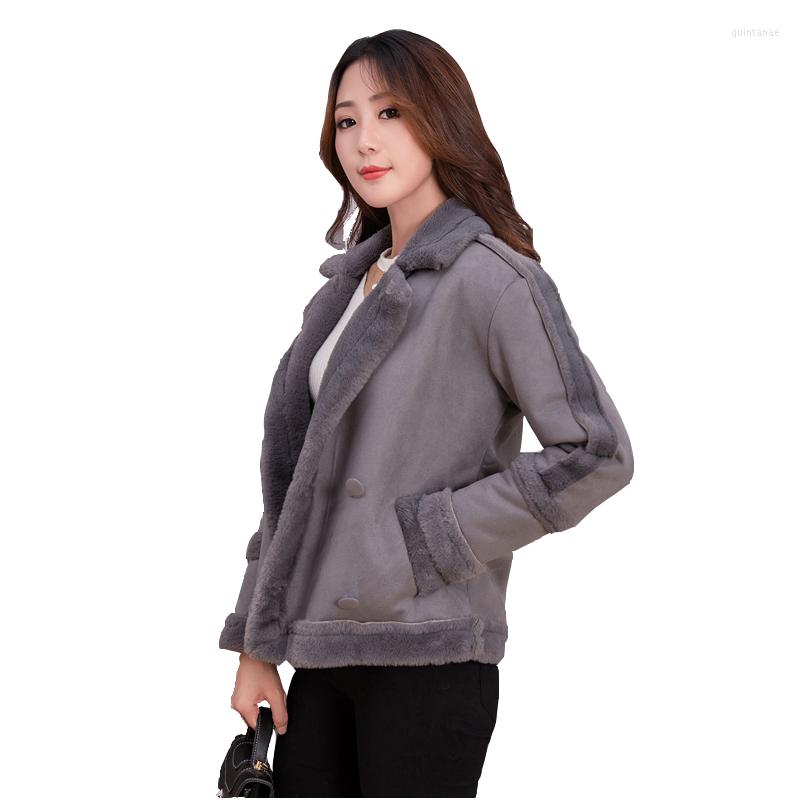Women's Fur Winter Lamb Coat Female Short Coats Loose Suede Cotton Jacket Was Thin Korean Tide Large Size Parker Tops, Gray
Women's Fur Winter Lamb Coat Female Short Coats Loose Suede Cotton Jacket Was Thin Korean Tide Large Size Parker Tops, Gray