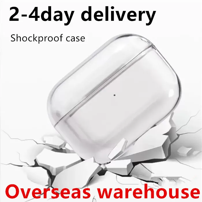For Airpods 2nd generation airpod 3 pros Headphone Accessories Solid TPU Protective Earphone Cover Wireless Charging Shockproof Case