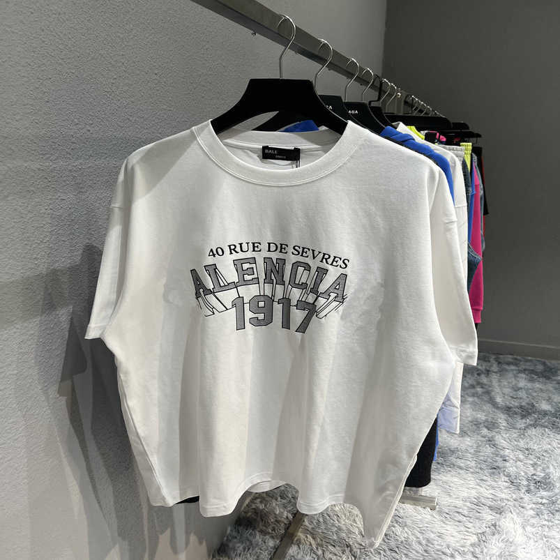Womens Designer t shirt Shirt High Version Front 1917 Tear Glue Crack Effect Unisex Casual T-shirt Sleeve, White
Womens Designer t shirt Shirt High Version Front 1917 Tear Glue Crack Effect Unisex Casual T-shirt Sleeve, White