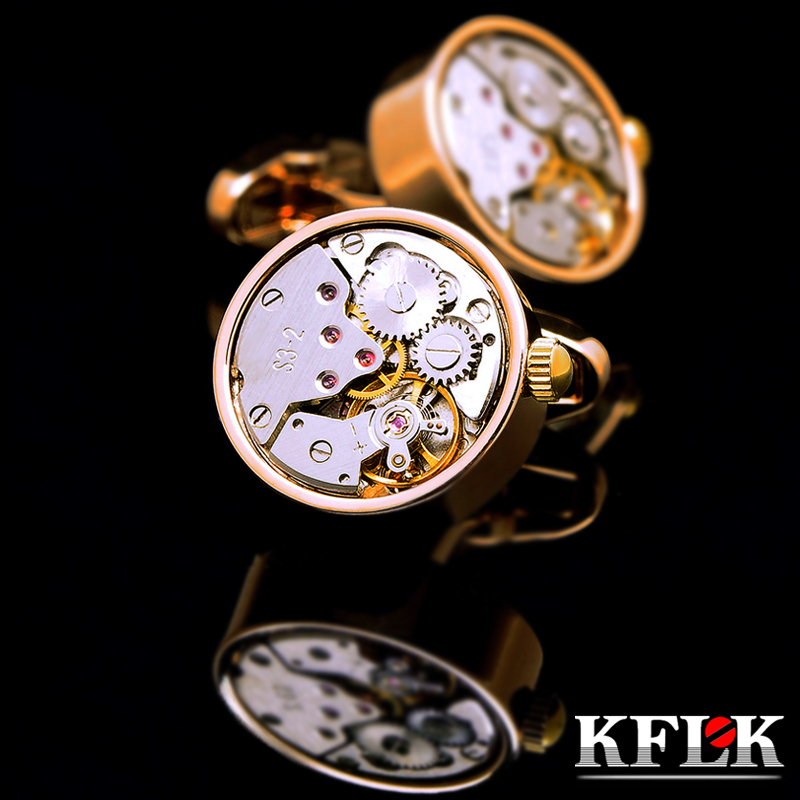 Cuff Links KFLK cufflinks for mens Brand watch movement mechanical cuff links Stainless Steel Buttons Gold color High Quality guests 230410
Cuff Links KFLK cufflinks for mens Brand watch movement mechanical cuff links Stainless Steel Buttons Gold color High Quality guests 230410