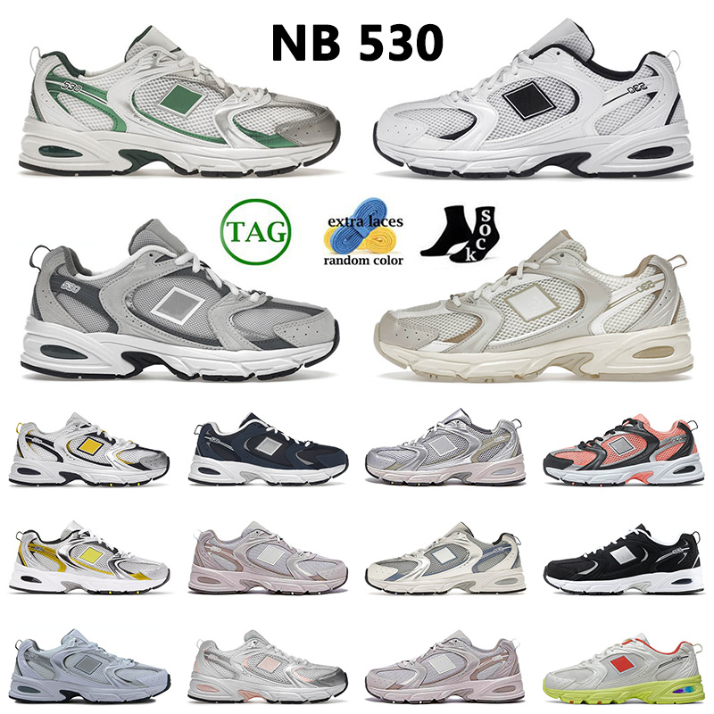 New Ballence 530 Running Shoes Athletic Sneakers White Carolina Blue Silver Yellow Platform Flat NB 530s Beige Mens Women Trainers Runners Size 36-45, B4 white moma leather