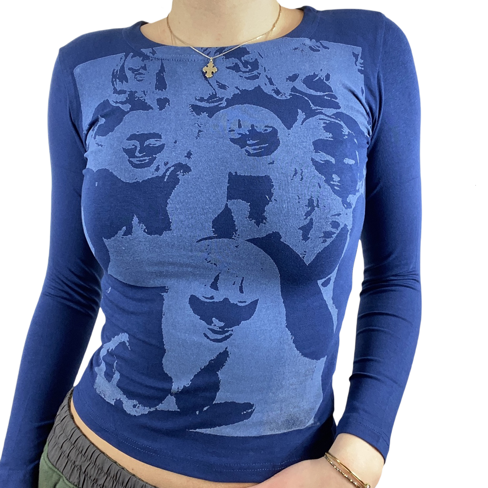 Womens TShirt Printed Cropped Top Y2K Aesthetic Long Sleeve Tshirt ONeck Pullover Retro Cute Ladies Summer Autumn Harajuku 230410, Sky blue
Womens TShirt Printed Cropped Top Y2K Aesthetic Long Sleeve Tshirt ONeck Pullover Retro Cute Ladies Summer Autumn Harajuku 230410, Sky blue