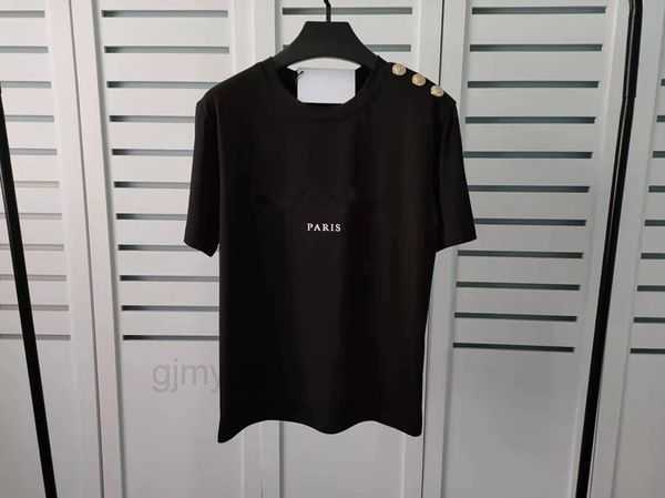 Men's T-Shirts Designer T-shirt Couple Letter Short Sleeve Round Neck Shoulder Button Fashion High Quality Summer Short Sleeve TX134, Black+white letters
Men's T-Shirts Designer T-shirt Couple Letter Short Sleeve Round Neck Shoulder Button Fashion High Quality Summer Short Sleeve TX134, Black+white letters