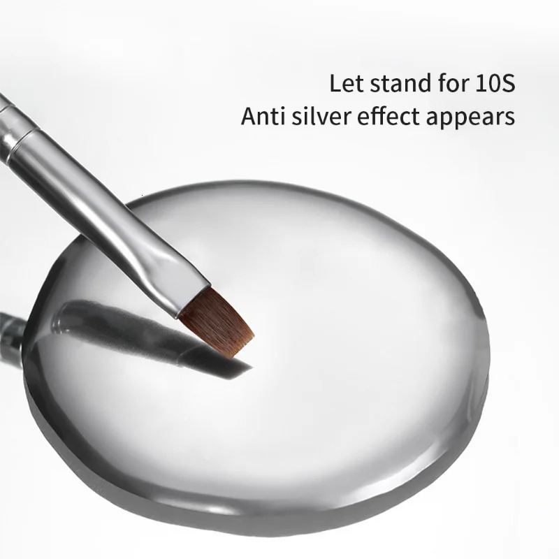 Nail Polish Mirror Metallic Nail Polish Gel Semi-permanent Varnishes Mirror Chrome Effect Silver Painting UV Gel Nail Art Decorations 8ML 231110