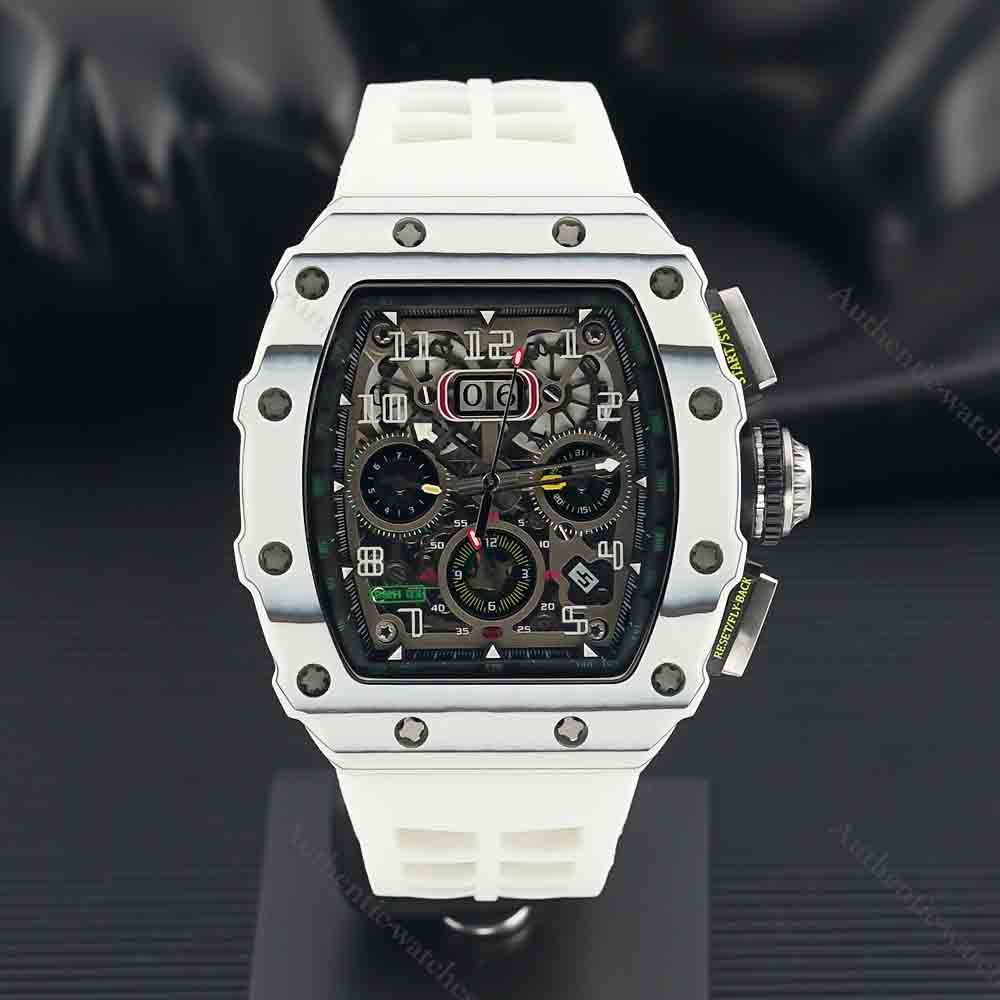 New Chronograph mechanical wrist watches rm11-03 Automatic MovementUnique Skeleton Dial Luminous Pointers Rubber Strap101 Designer High-quality, Black
New Chronograph mechanical wrist watches rm11-03 Automatic MovementUnique Skeleton Dial Luminous Pointers Rubber Strap101 Designer High-quality, Black