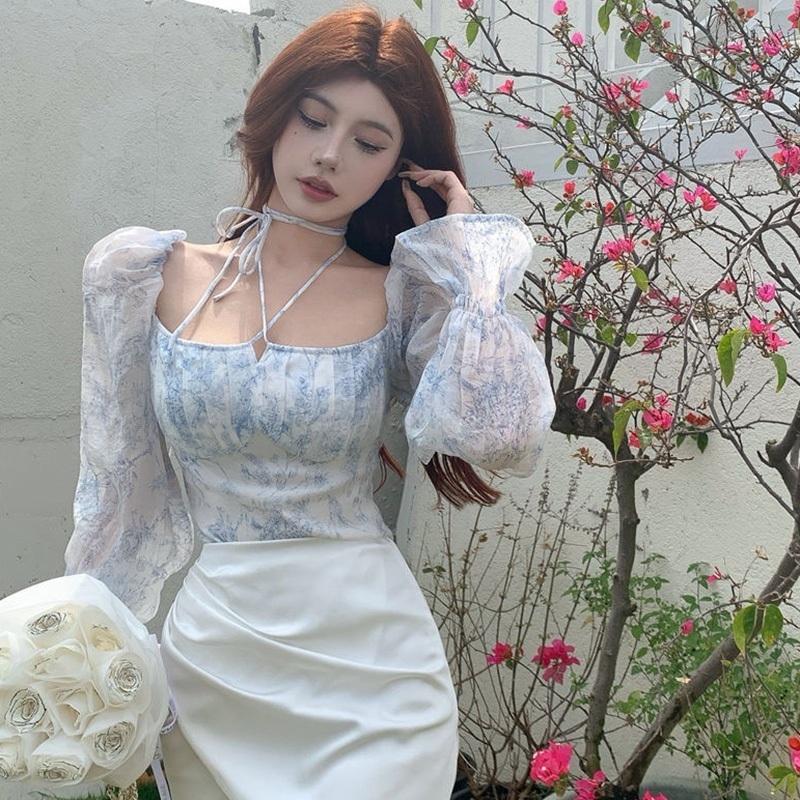 Camisoles Tanks Flowers Lace up Strapless Chiffon Blouse Spring Summer Women Shirt Slim Sexy Tops 220410, Green
Camisoles Tanks Flowers Lace up Strapless Chiffon Blouse Spring Summer Women Shirt Slim Sexy Tops 220410, Green