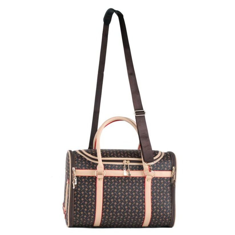 Others Dog Carrier Supplies Pet Quality Puppy Small Cat Valise Sling Bag Waterproof Premium PU Leather Carrying Handbag for Outdoor Travel Walking Hik