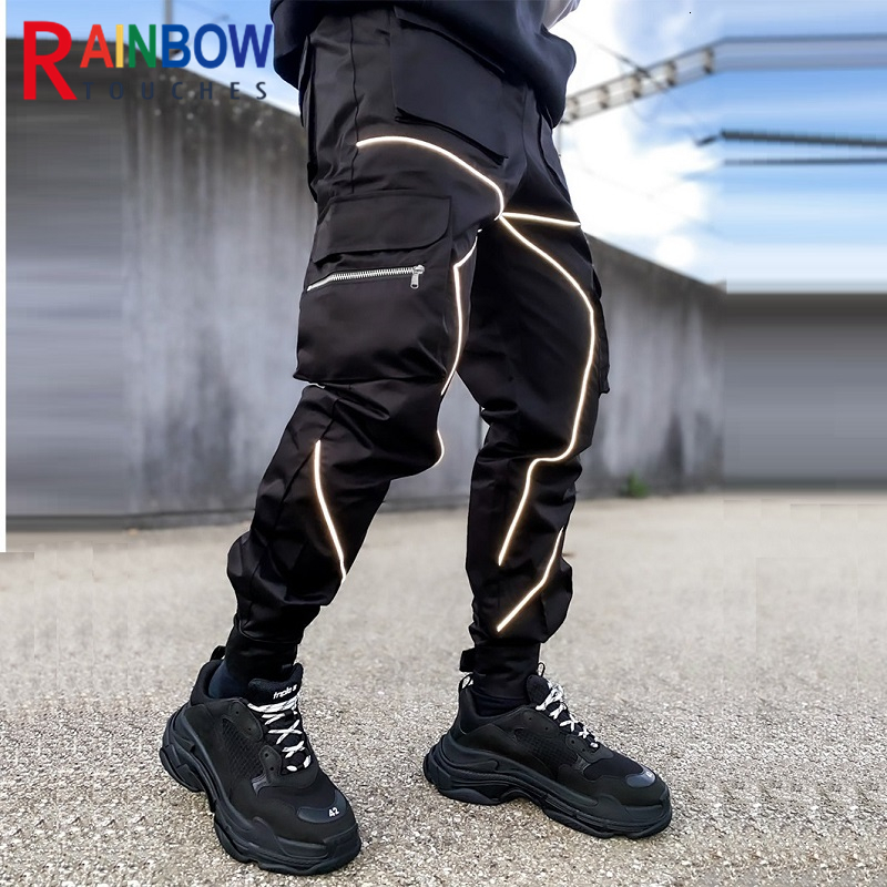 Men's Pants Men Outdoor Sports Pants Windbreak Multi Pocket Reflective Stripe Casual Cargo Sports Pants Superior Quality Rainbowtouches 230410, Black
Men's Pants Men Outdoor Sports Pants Windbreak Multi Pocket Reflective Stripe Casual Cargo Sports Pants Superior Quality Rainbowtouches 230410, Black