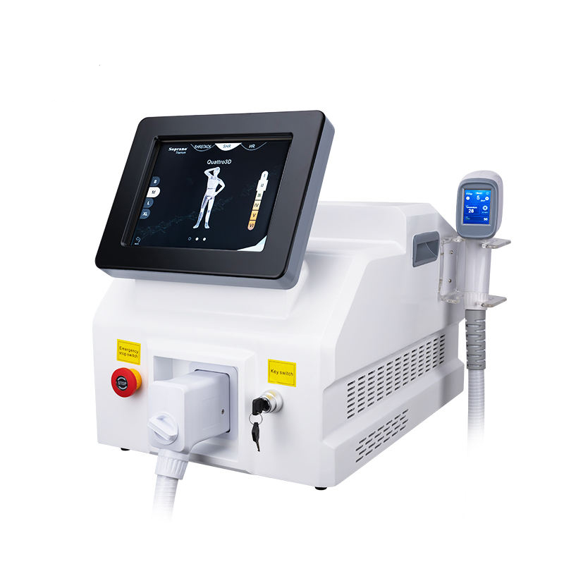 Portable Ice Titanium Beauty System Diode Laser Hair Removal 755 Nm 808 Nm 1064 Nm Machin