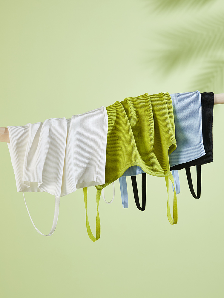 Camisoles Tanks DUSHU Knitted Tank Top for Women's Summer Solid Color Simple Bottom Sleeves with Fully Matched Women's Top 230410