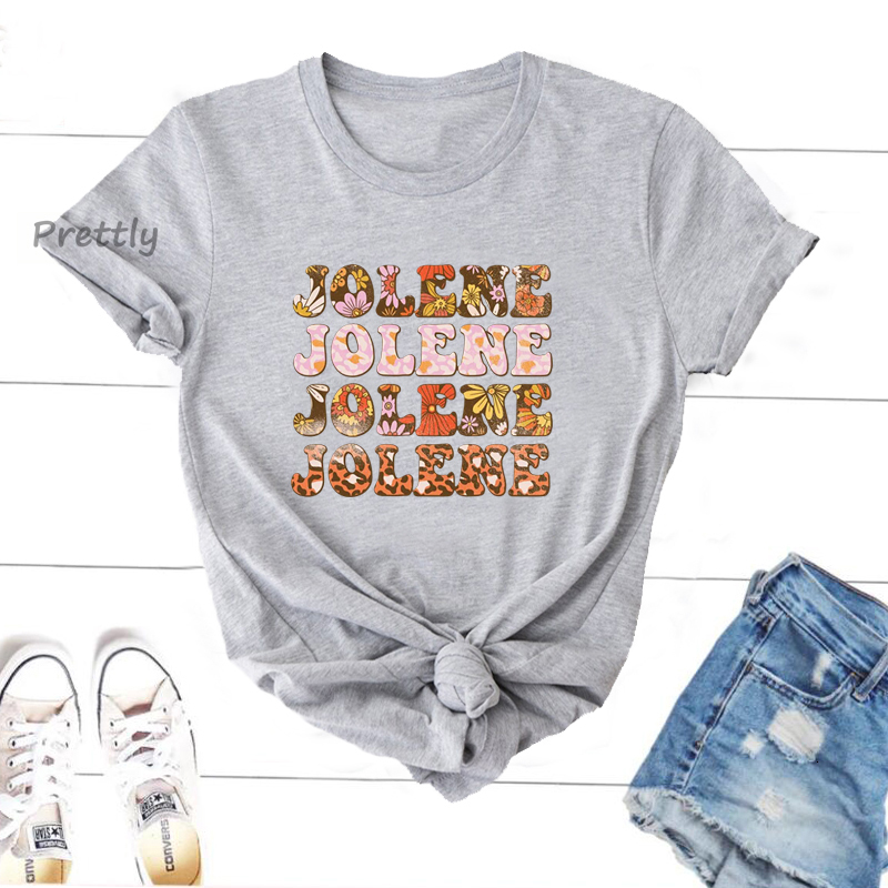 Mens TShirts Jolene Dolly Party Tshirt Leopard Flower Print Retro Casual Short Sleeve Summer Womens 230410