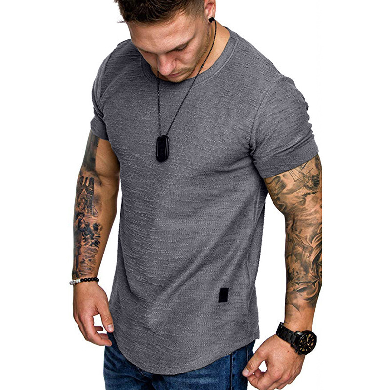 Men's T-Shirts Men's Ultra Thin T-shirt O-Neck Short Sleeve Muscle Fitness Casual Hip Hop Cotton Summer Fashion Basic T-shirt Large 230410