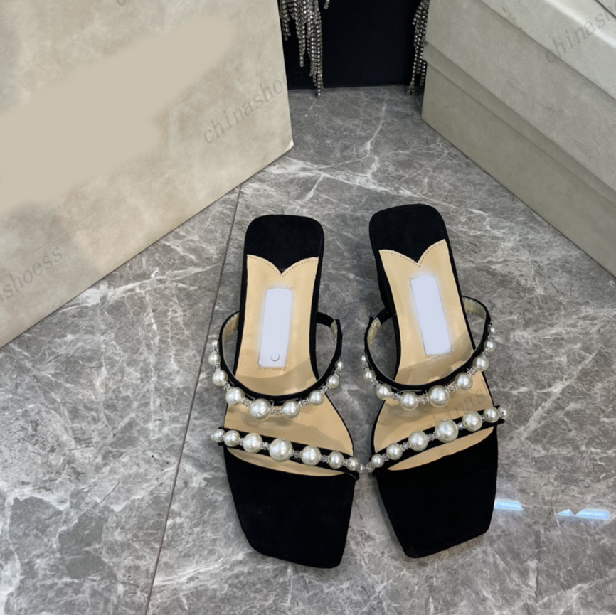 Women Designer Sandals Slippers Casual Shoes With Pearls Summer Square Open Toes High Heels 4.5cm Sandal Lady Outside Beach Slipper Skin Wedding Party Shoes 2023 Girl, Color 1
Women Designer Sandals Slippers Casual Shoes With Pearls Summer Square Open Toes High Heels 4.5cm Sandal Lady Outside Beach Slipper Skin Wedding Party Shoes 2023 Girl, Color 1