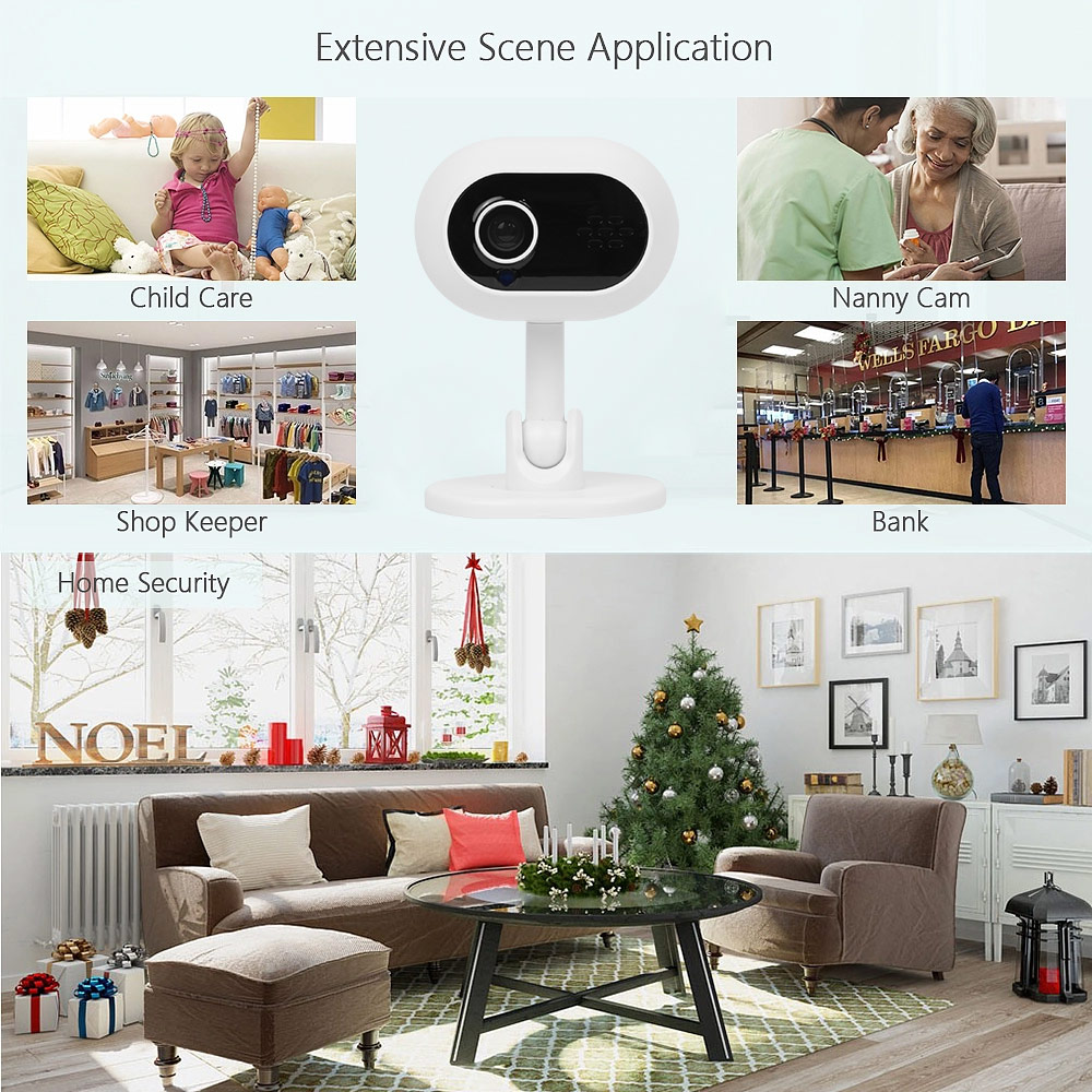 A4 WiFi Surveillance IP Camera 1080P HD Night Vision Motion Detection CCTV Camera Smart Two Way Audio Baby Monitor Home Security Cameras